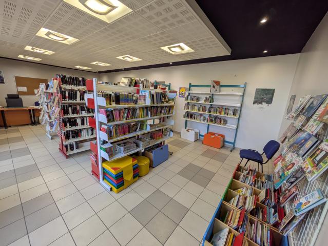 Photo des nouveaux locaux de la bibliothèque de Cellule